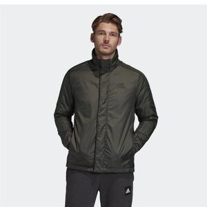 Adidas Bos Insulated Jacket Men SzM Grey  Coat Full Zip  Outdoor Utility
